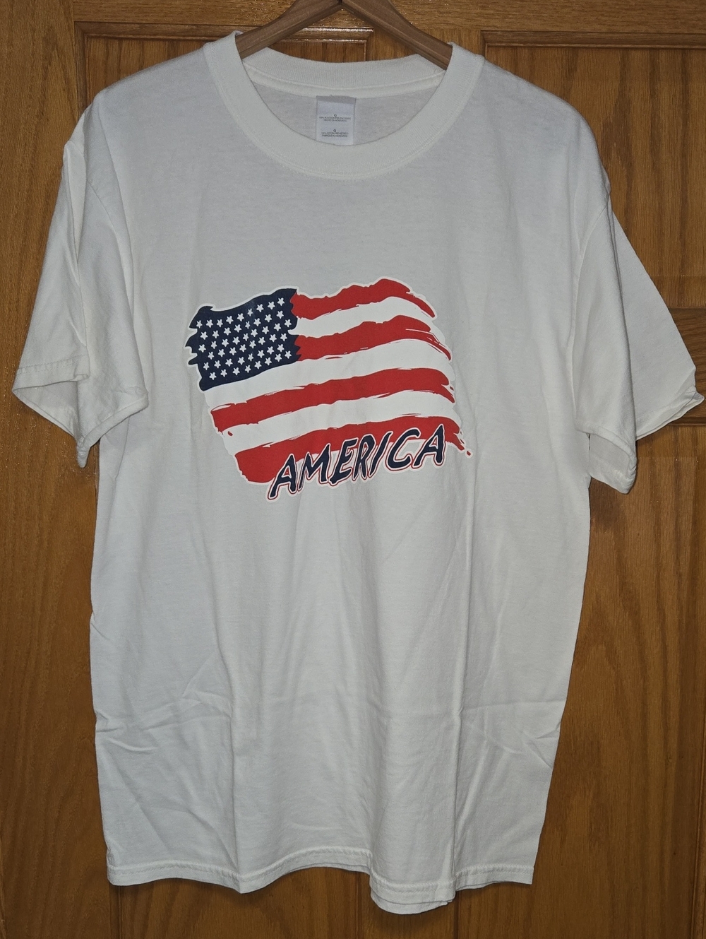 Gildan 90s Tee with Flag Graphic